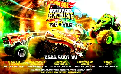 Hot Wheels Monster Trucks Live Glow-N-Fire